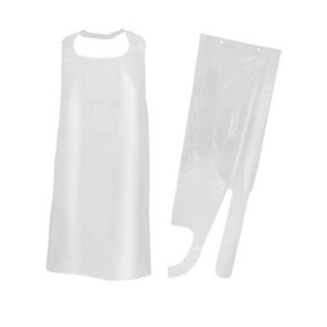 TABLIER PE 25 MICRONS BLANC...