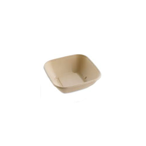 6X50 SALADIER CARRE 750ML FIBRE DE CANNE