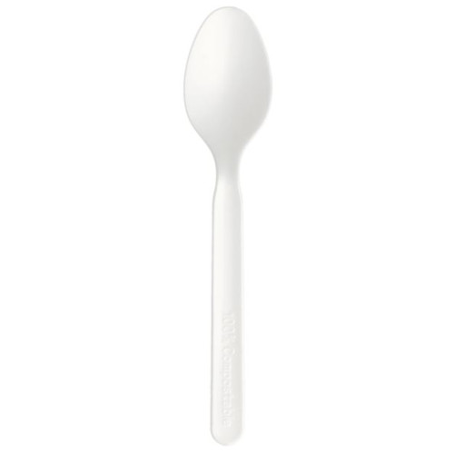 50 CUILLÈRES 16 CM BLANC CPLA