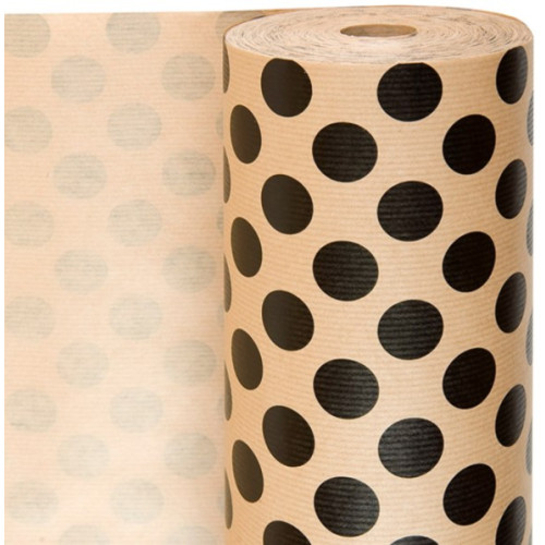 PAPIER CADEAUX A POIS 0.7X100M...