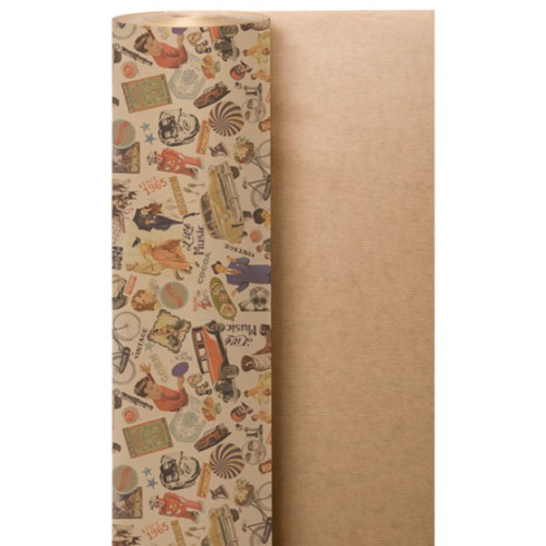 PAPIER CADEAUX VINTAGE 0.7X100M...