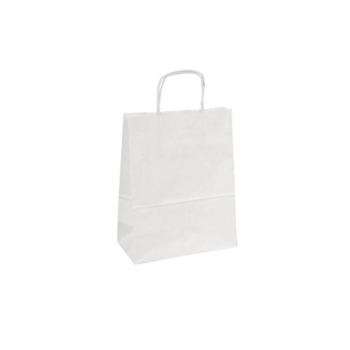 CABAS PAPIER KRAFT BLANC 35X14X35CM...