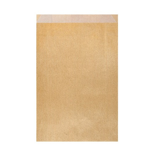 SACHETS PLATS 12+5x18CM OR KRAFT...