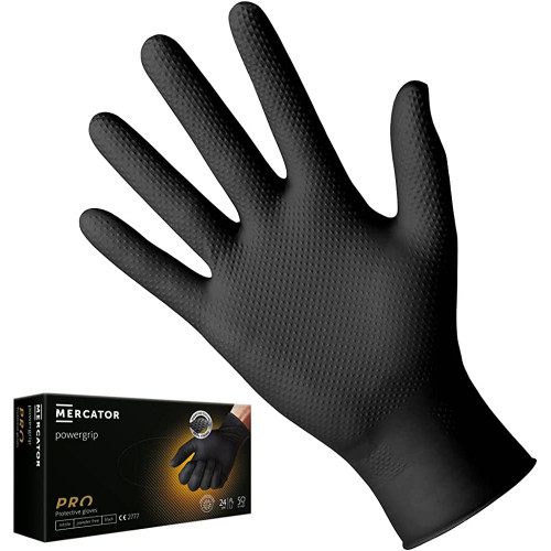 BOITE 100 GANTS NITRILO FLASH BLACK...